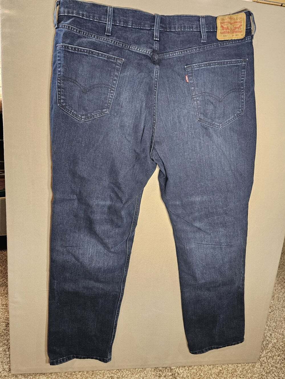 Levis Jeans Mens 40x32 Blue Denim 541 Straight Stretch Outdoor Casual WPL 423
